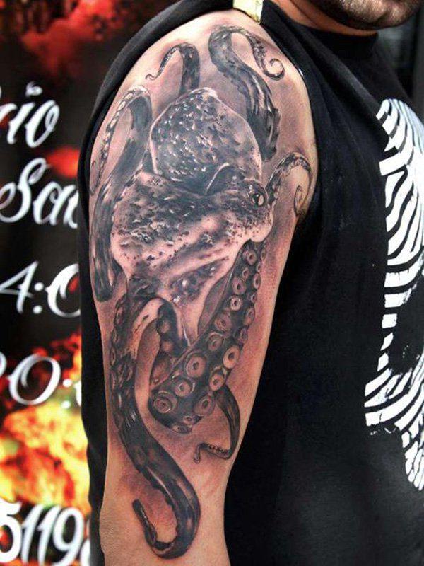 осьминог татуировка 08