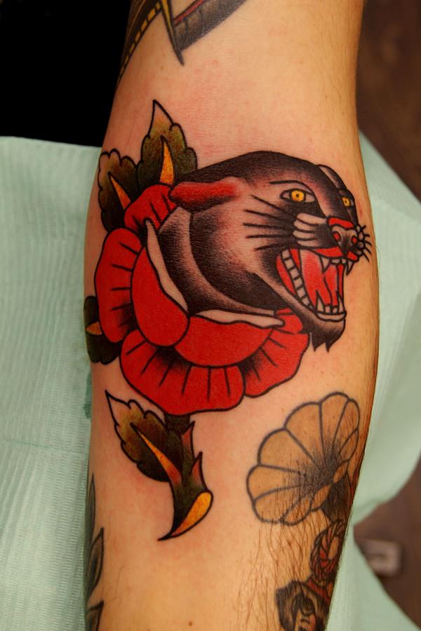 Пума пантера татуировка 106