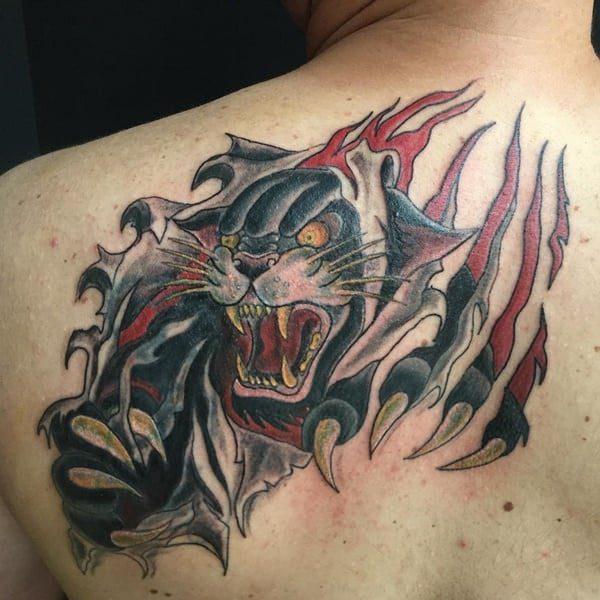 пума пантера татуировка 146
