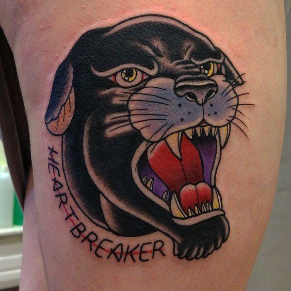 пума пантера татуировка 48