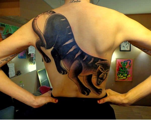 Пума пантера татуировка 82