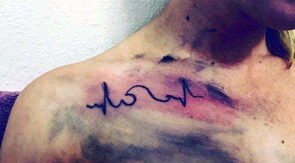сердцебиение татуировка 157