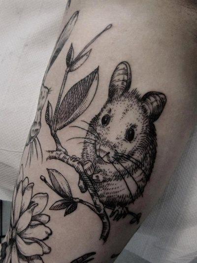 мышь татуировка 126