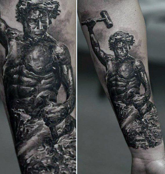 римская статуя татуировка 17