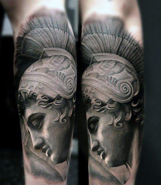 римская статуя татуировка 23
