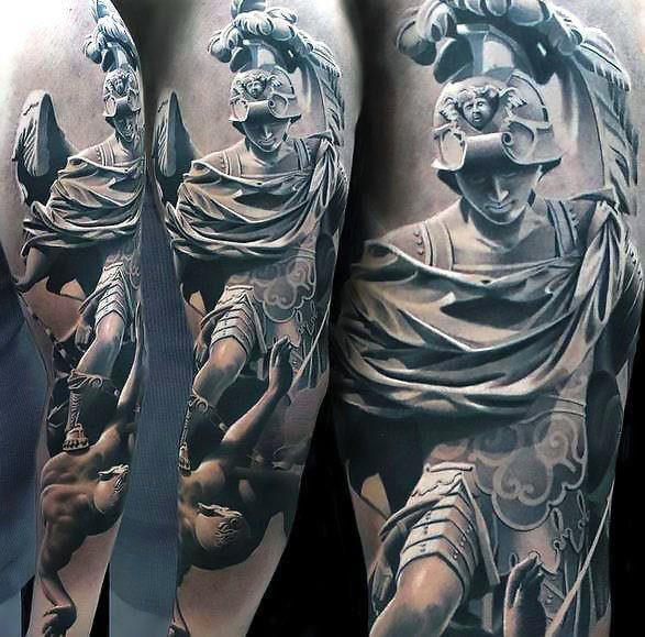 римская статуя татуировка 53