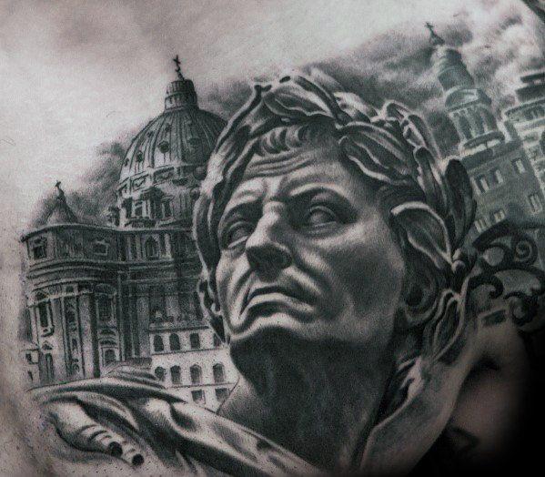римская статуя татуировка 73