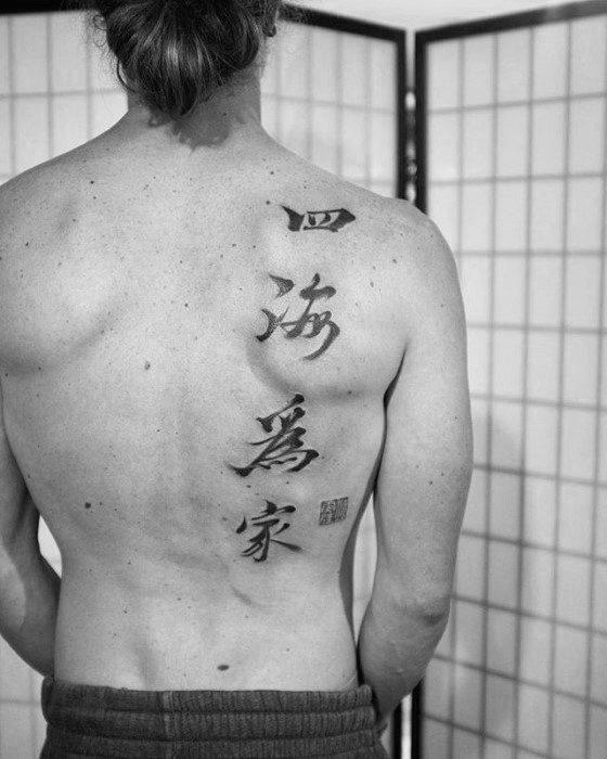 татуировка китайский символ 125