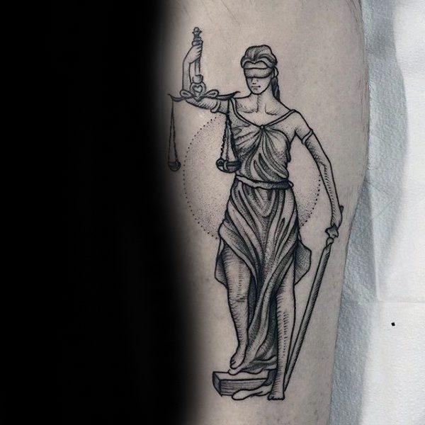татуировка символ справедливости 22