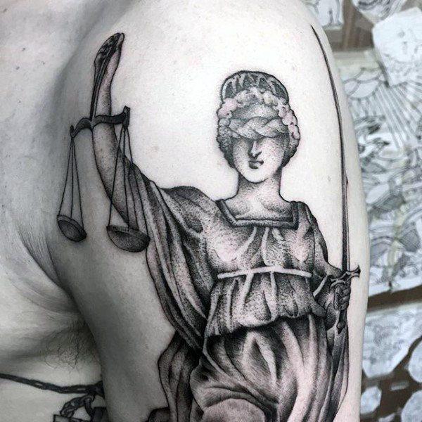 татуировка символ справедливости 38