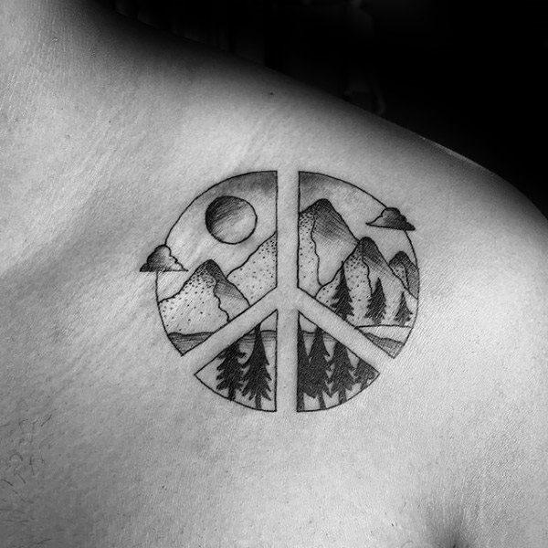 татуировка символ мира 117