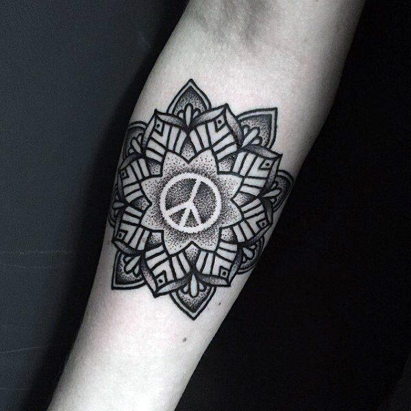 татуировка символ мира 45