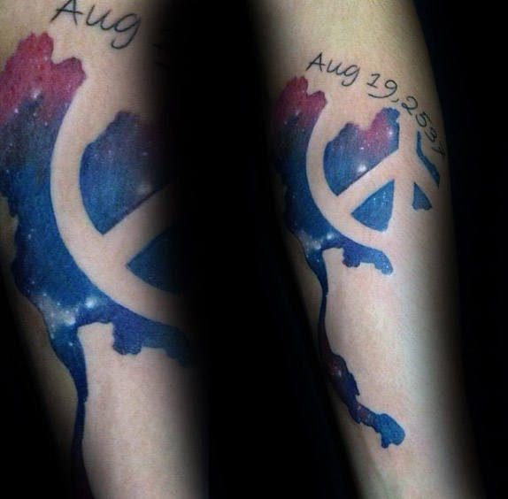татуировка символ мира 65