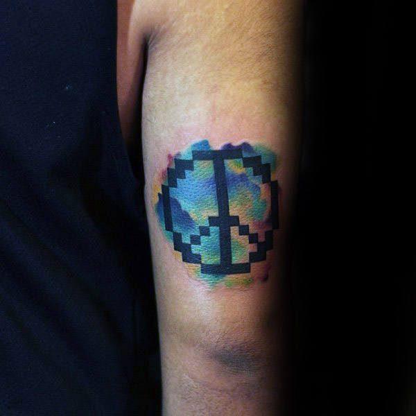 татуировка символ мира 93
