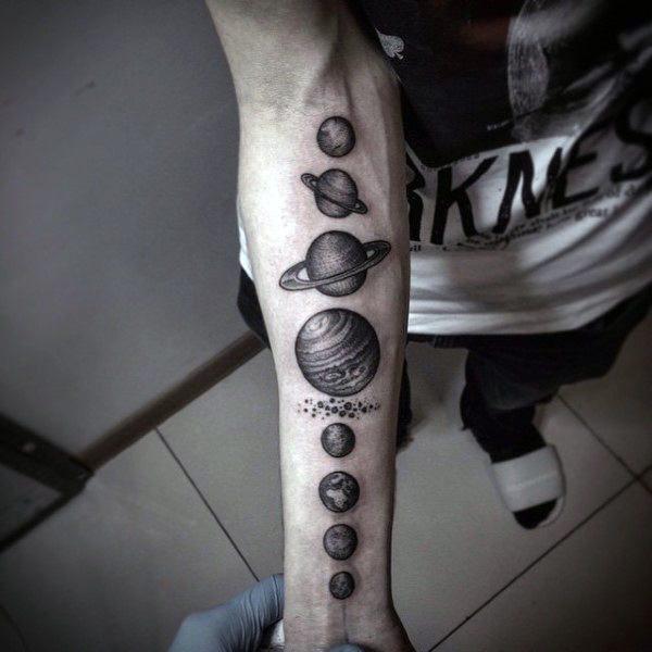 солнечная система татуировка 93