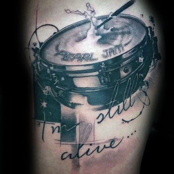 барабан татуировка 111