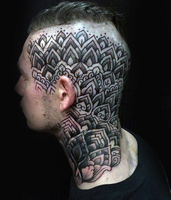 татуировка голова 113