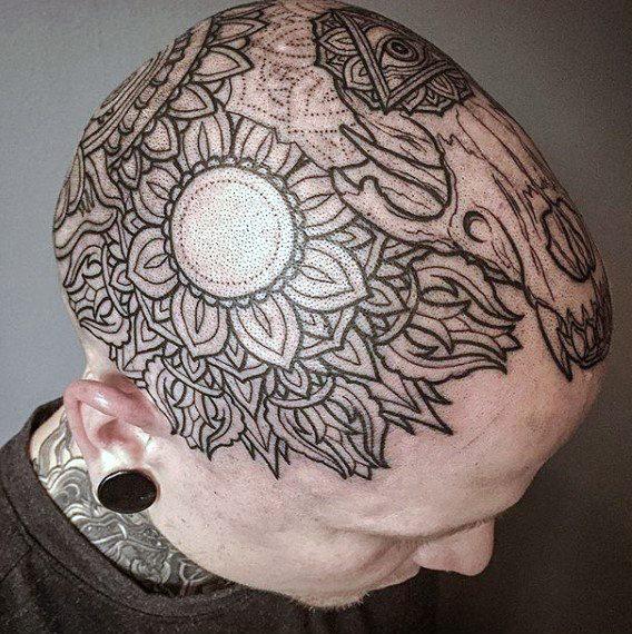 татуировка на голове 131