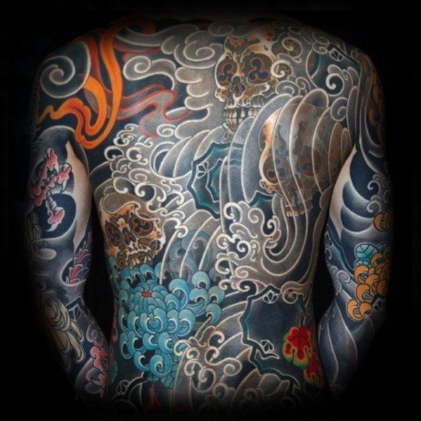 татуировка японские волны 65