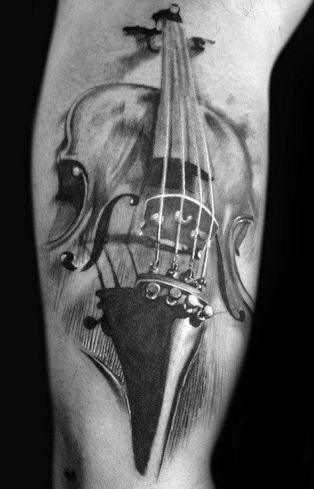 татуировка скрипка 47