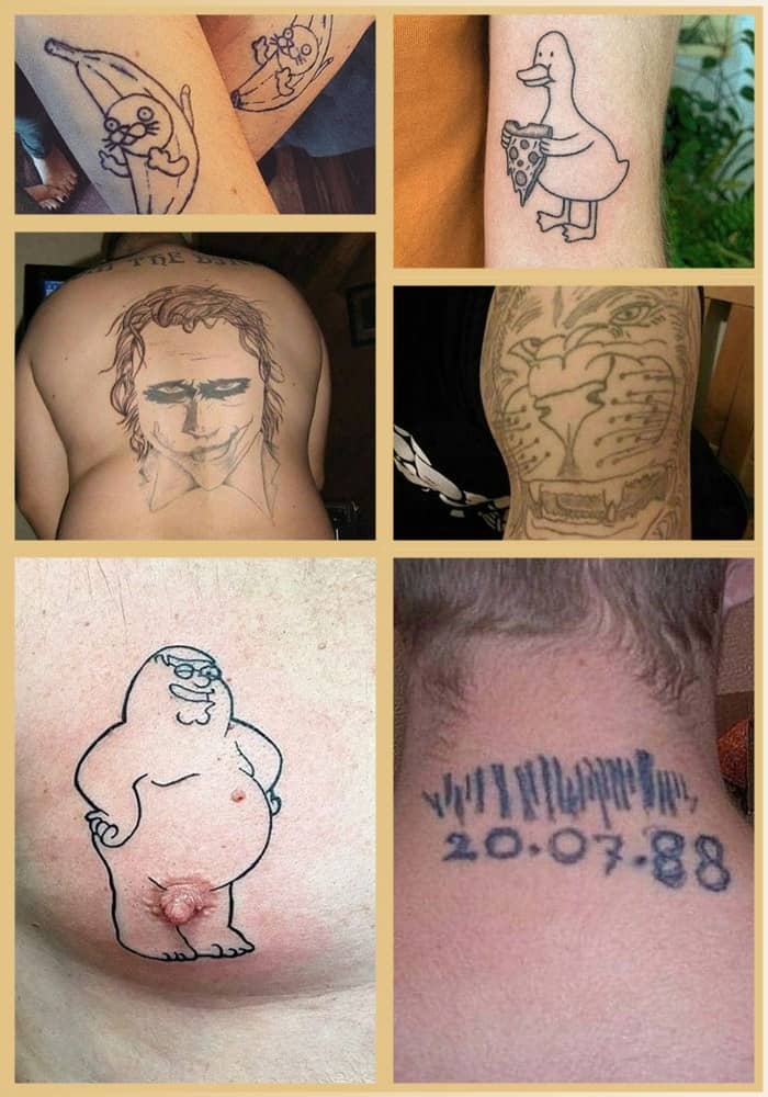 문신 실패: 웹에서 가장 악명 높은 문신