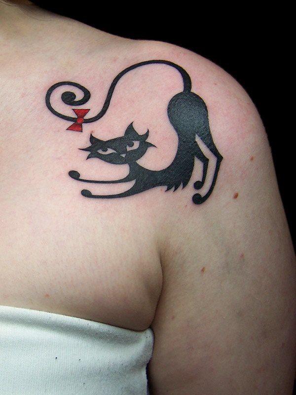 тату кошка татуировка 39