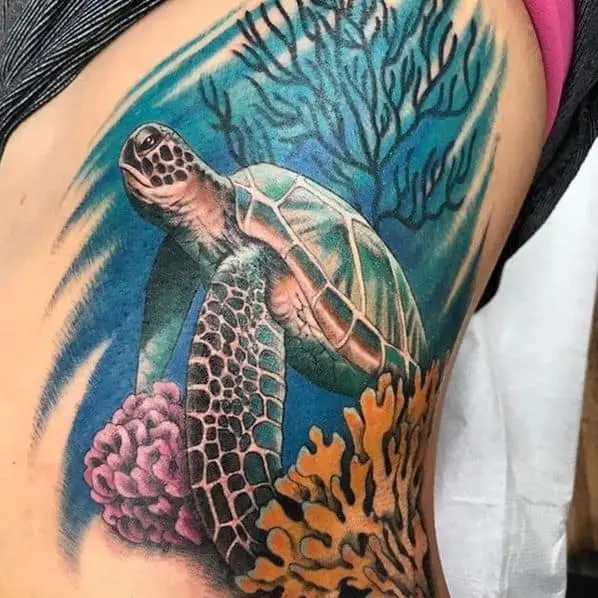 Turtle tattoo: inokurudzira mazano uye zvinoreva