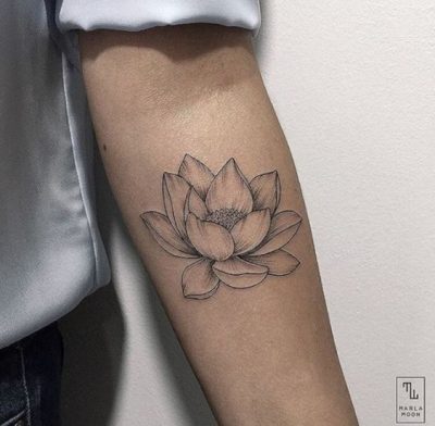 Тату цветок лотоса и их значение 【Дизайн для женщин】
