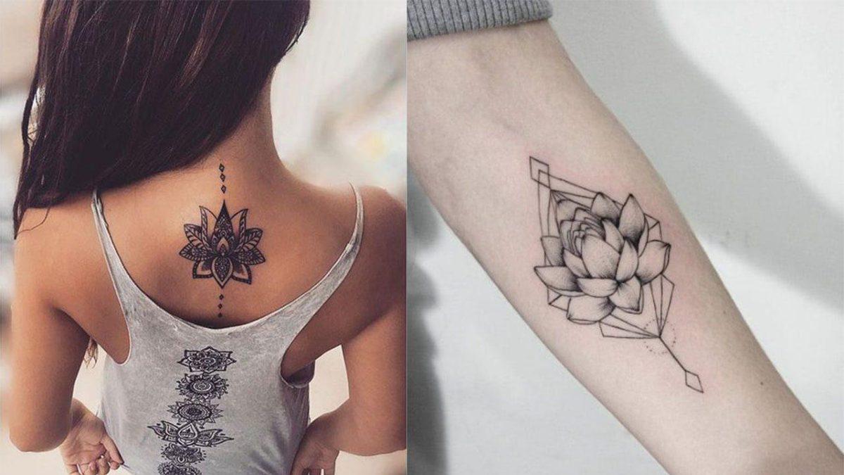 Tatuaxe de flor de loto e o seu significado 【Deseño para mulleres】