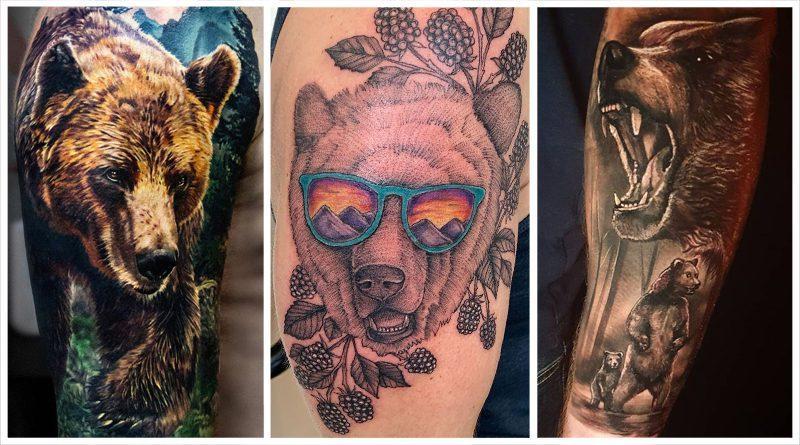 Bear tattoo: kopyahin ang mga ideya