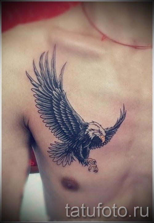 Eagle tattoo sa likod 43 (at kung ano ang ibig sabihin nito)