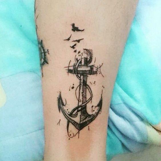 Anchor tattoos: photo and meaning