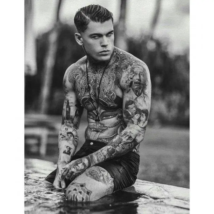 Tattooed guys: the most interesting on the net