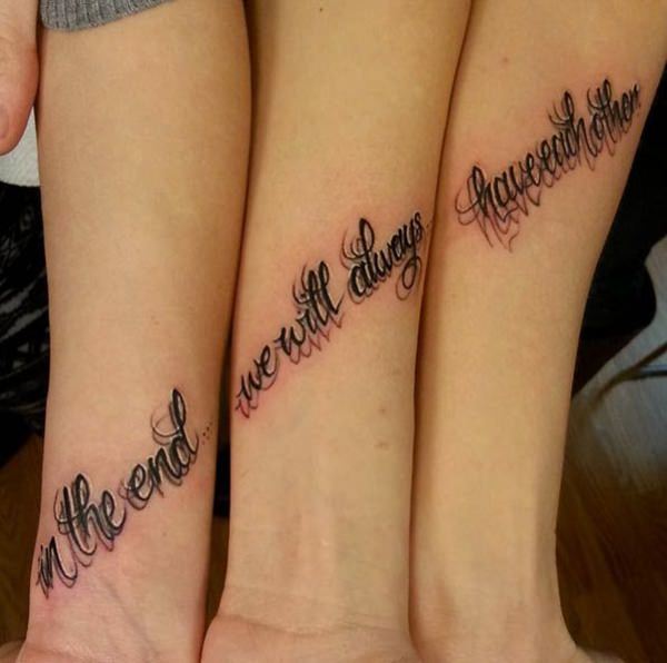 Татуировки для сестер: 60 оригинальных и красивых идей