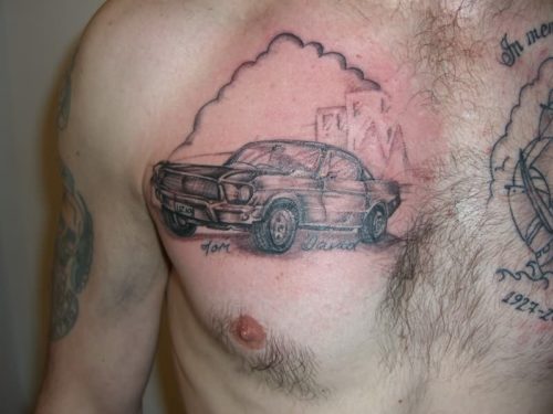 Татуировки на груди для мужчин