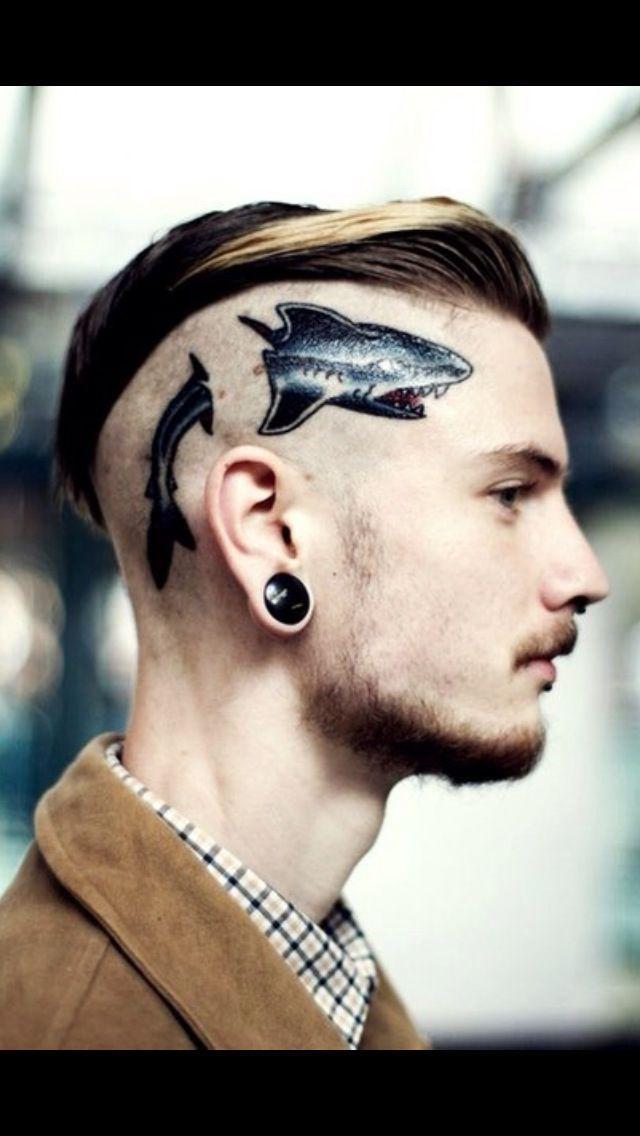 Тетоважи на лице и глава неверојатни обрасци