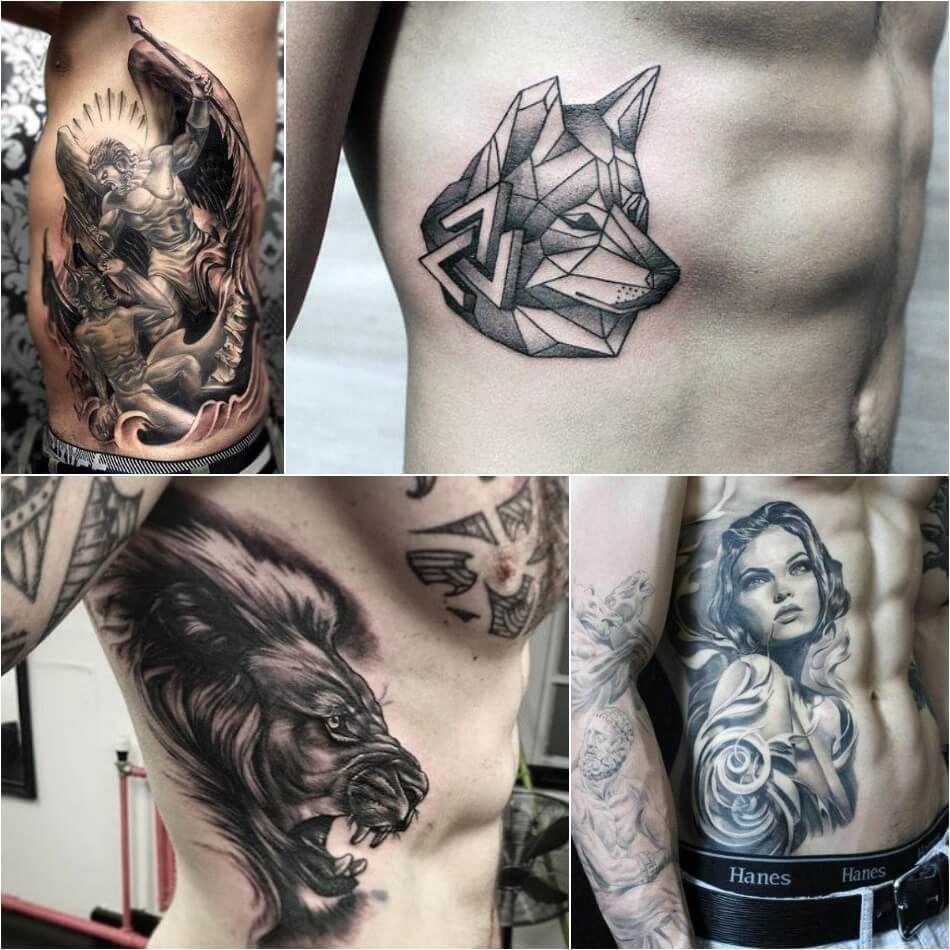 Татуювання на ребрах: 55 дизайнів для чоловіків
