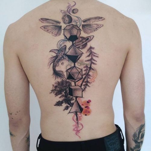 Татуировки на спине и их значение