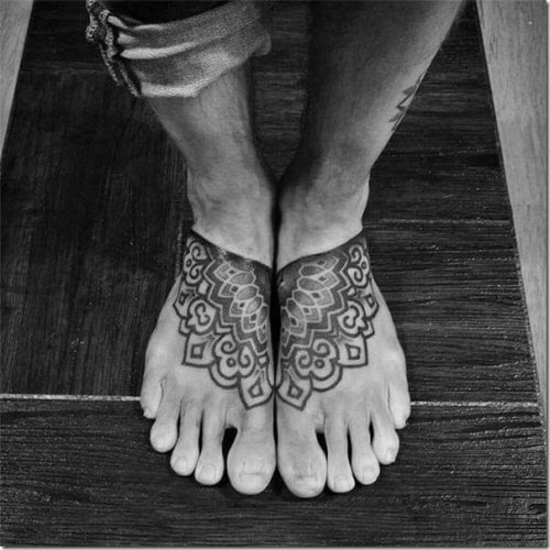 Татуировки на СТОПЕ для мужчин 【Маленькие и Большие】