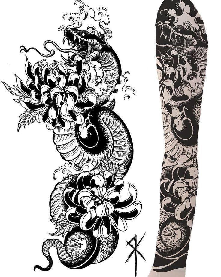 Exclusive Design Full Arm Tattoos