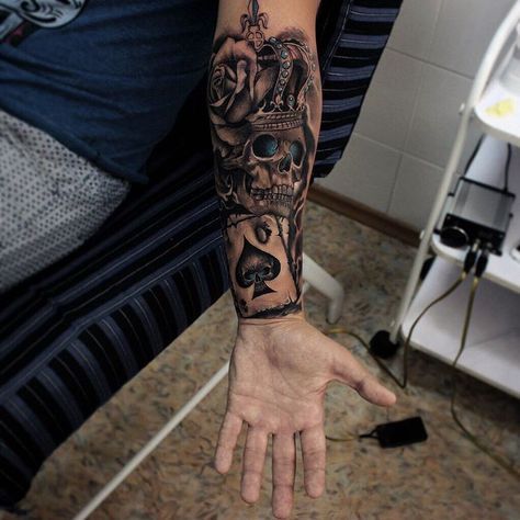 Татуировки на всю руку с эксклюзивным дизайном