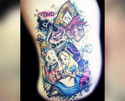 Alice in Wonderland Tattoos