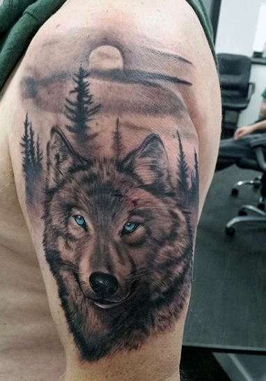 Татуировки волка, изображения, значения и значения
