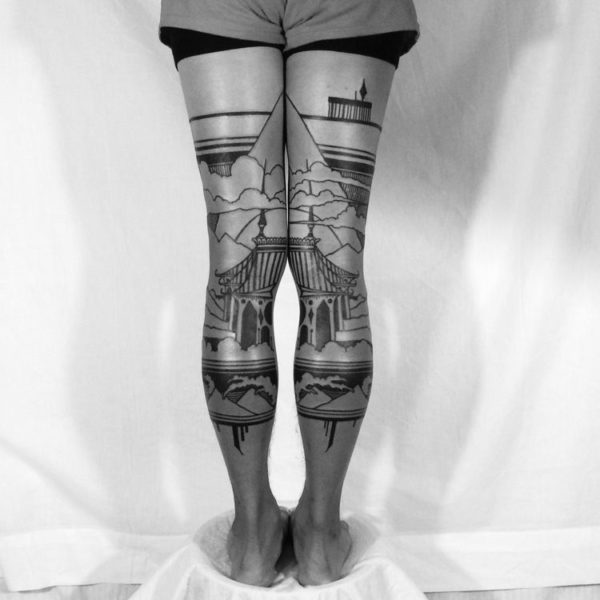 Замечательные тату на ногах: оригинальные дизайны и идеи