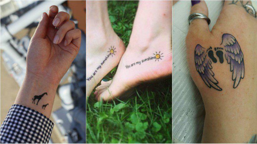 Татуировки для девушек на руке связанная с ребёнком