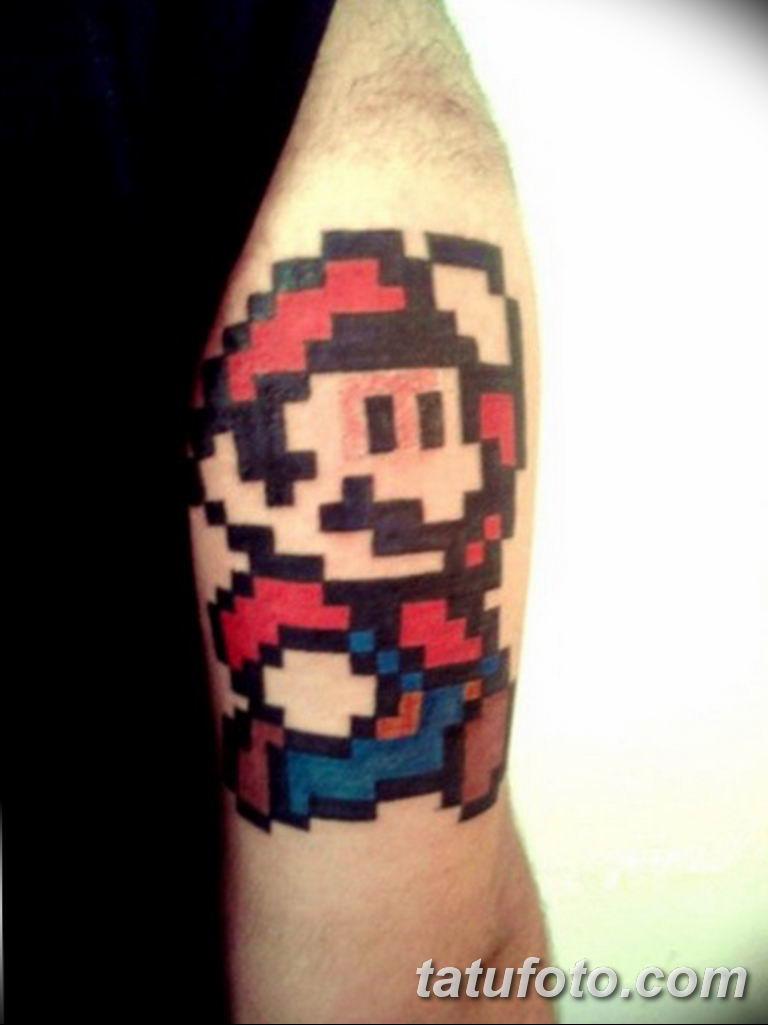 Pixel Tattoo. Retro Skin Games
