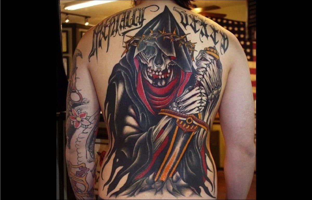 Grim Reaper Tattoo: Death Tattoo.