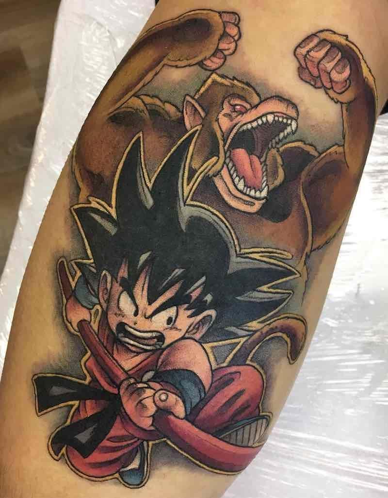 Dragon Ball-tattoo: Kamé Hamé Ha!