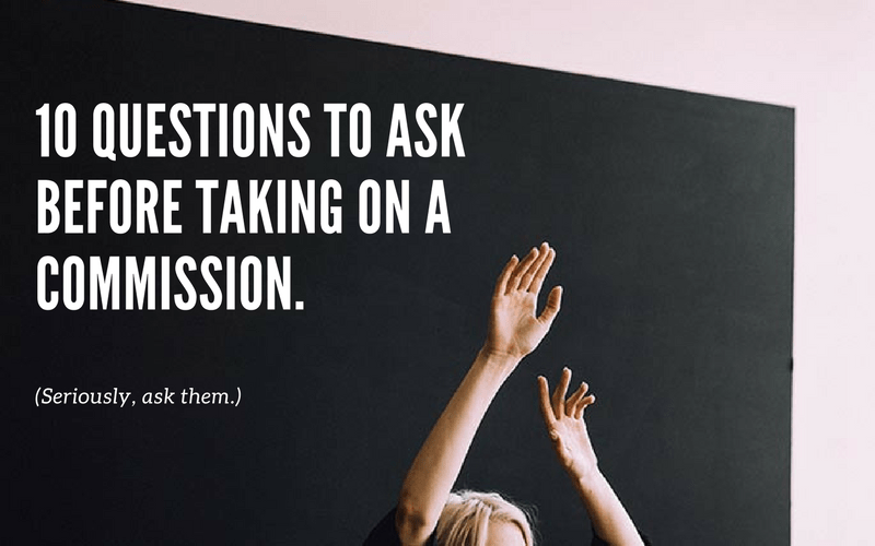 10 вопросов, которые нужно задать, прежде чем принять арт-комиссию
