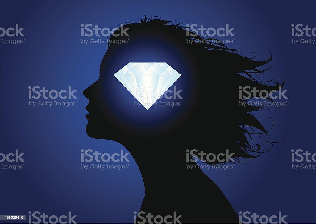 O diamante é amigo dunha muller